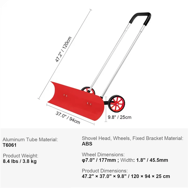 37 Inch Manual Snow Removal Cart